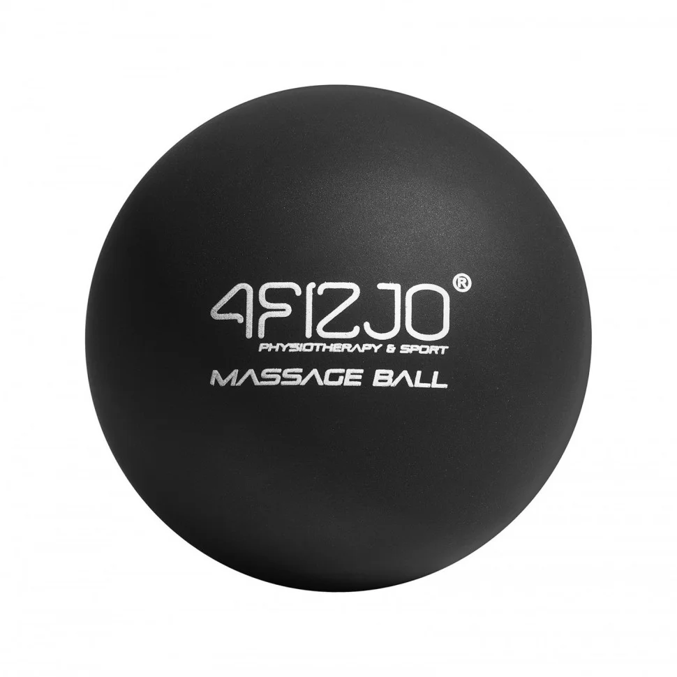 Масажний м'яч Lacrosse Ball 4FIZJO 4FJ1196, 6.25 см, Black