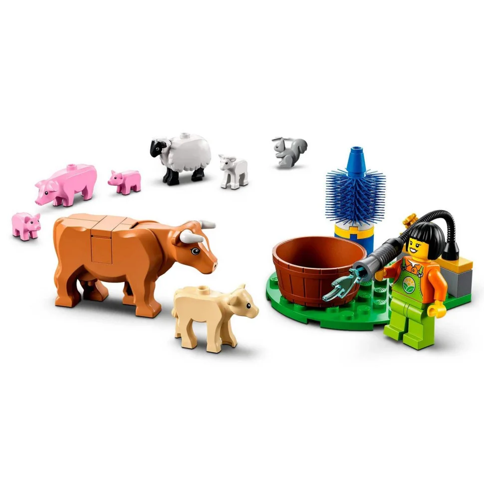 Конструктор LEGO City Farm Тварини на фермі та у хліві 60346