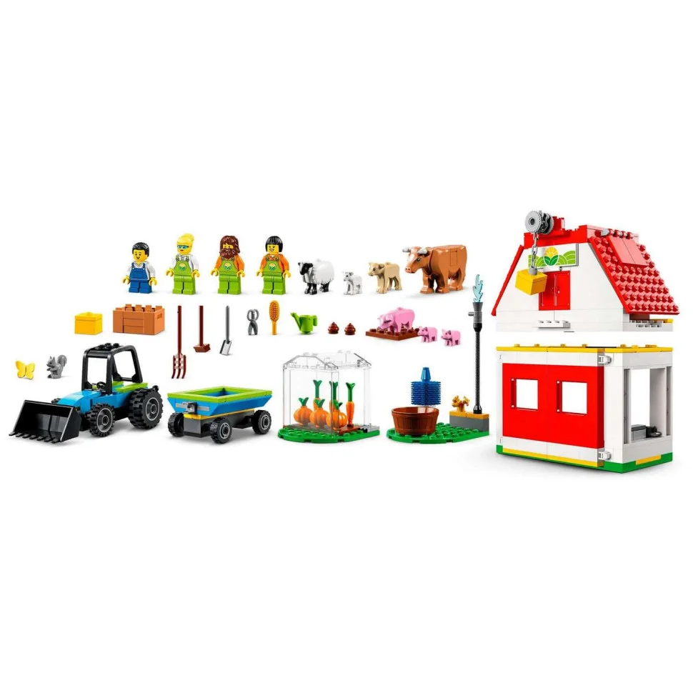 Конструктор LEGO City Farm Тварини на фермі та у хліві 60346