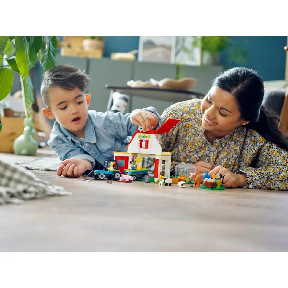 Конструктор LEGO City Farm Тварини на фермі та у хліві 60346