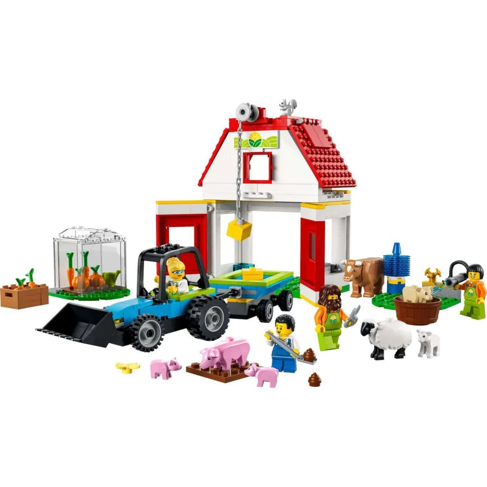 Конструктор LEGO City Farm Тварини на фермі та у хліві 60346