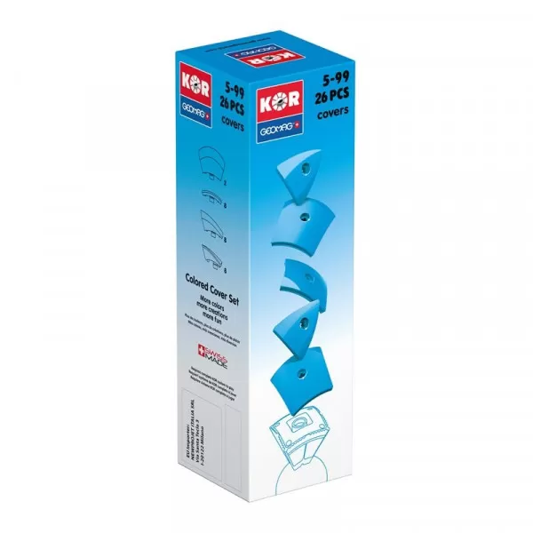 Geomag KOR Cover Blue | Магнітний конструктор Геомаг Кор блакитний PF.800.573.00