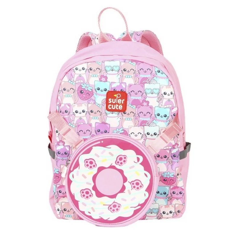 Рюкзак детский 2 в 1 «Котенок» Supercute SF127 Розовый