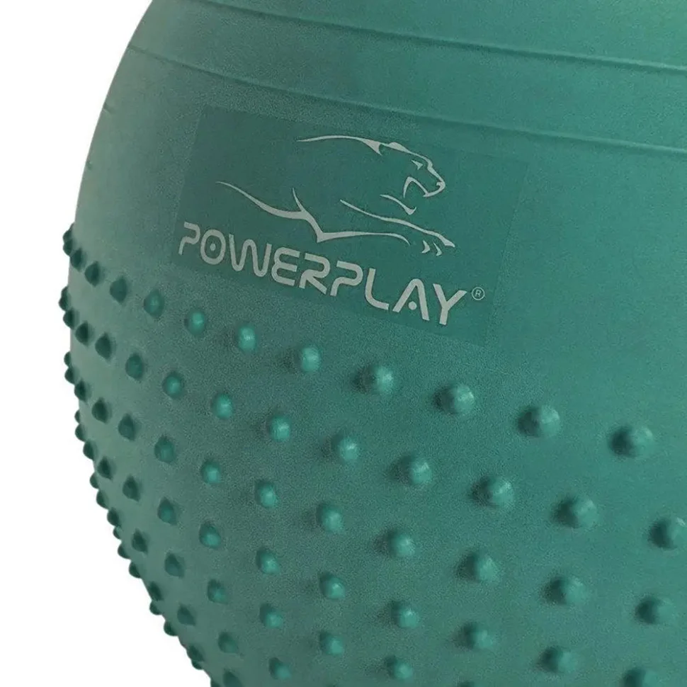 Мяч для фитнеса PowerPlay PP_4003_65_Green, Зеленый, насос