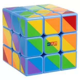 Кубик Рубіка Райдужний 3х3 Блакитний Smart Cube SC365