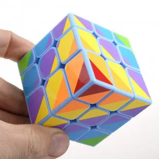 Кубик Рубіка Райдужний 3х3 Блакитний Smart Cube SC365