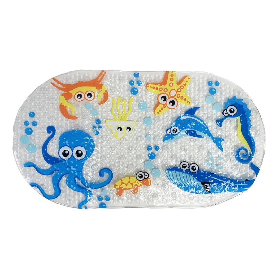 Килимок у ванну кімнату на присосках Восьминіг Mega Zayka MGZ-0900 (Octopus) 35х65 см