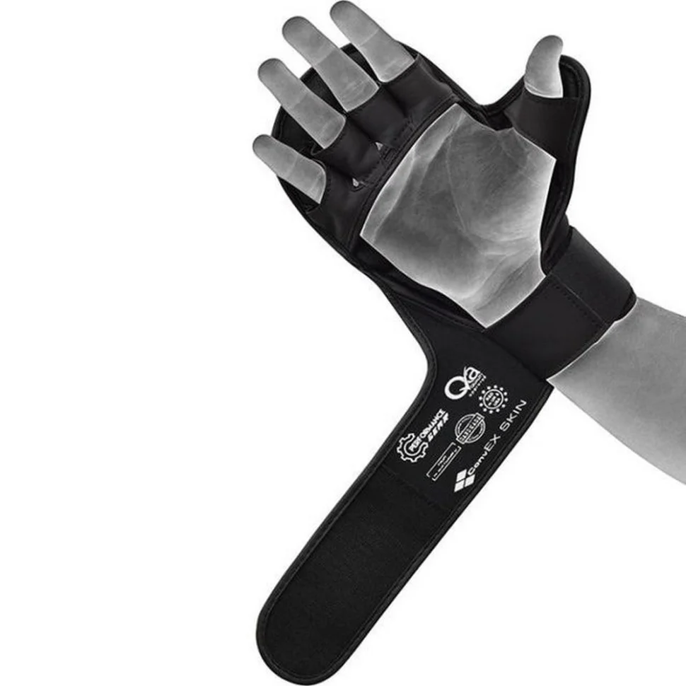 Перчатки для ММА SHOOTER AURA PLUS T-17 RDX Inc Limited GSR-T17BGL-S+ Black Golden, S (капа в комплекте)