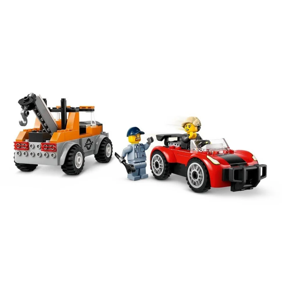 Конструктор «Эвакуатор и ремонт спортивных авто» LEGO 60435, 101 деталь