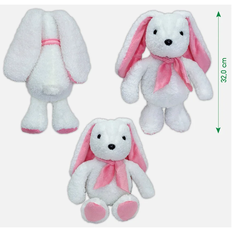 Игрушка мягконабивная Зайка Macik МС 080501-17 розовое