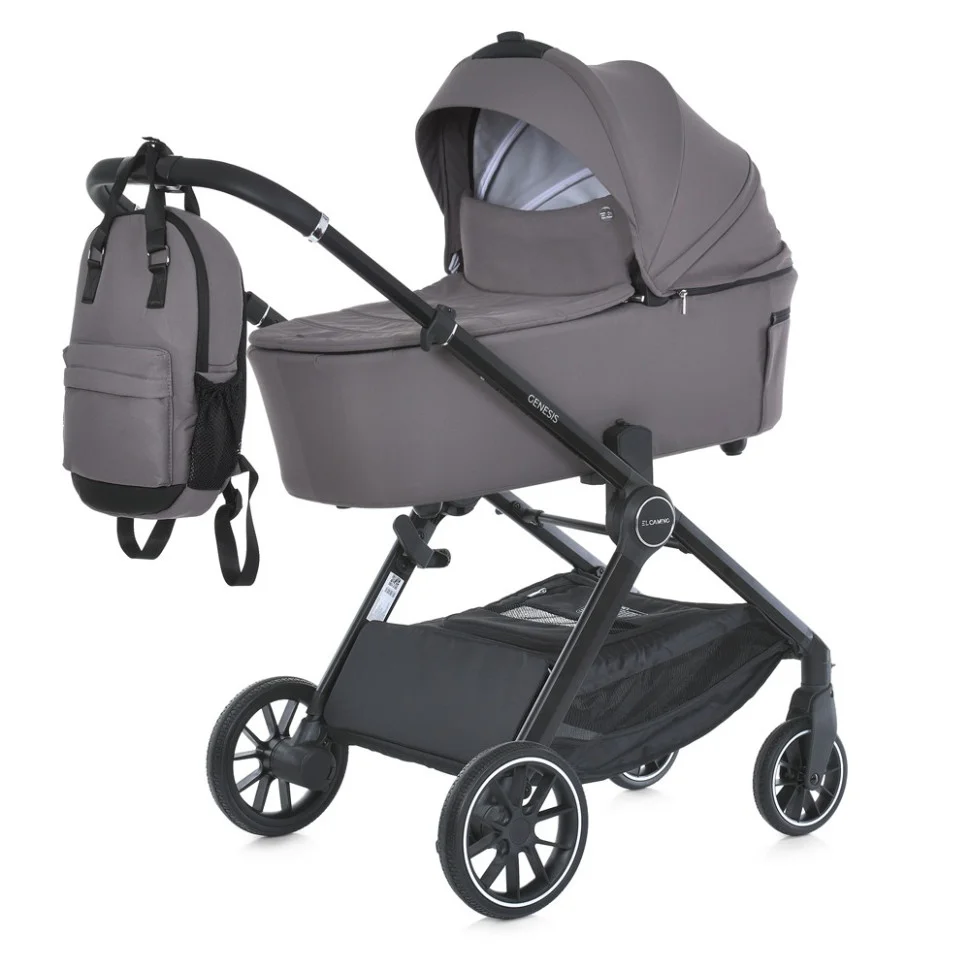 Коляска дитяча універсальна 2 в 1 GENESIS El Camino ME 1126 Taupe Gray