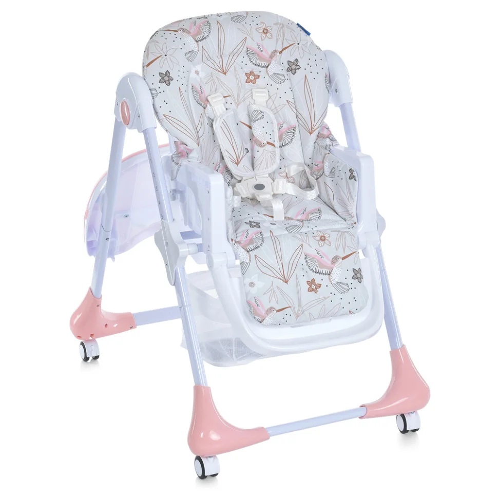 Стульчик для кормления Bambi M 3233 Сolibri Blush Pink высота регулируется