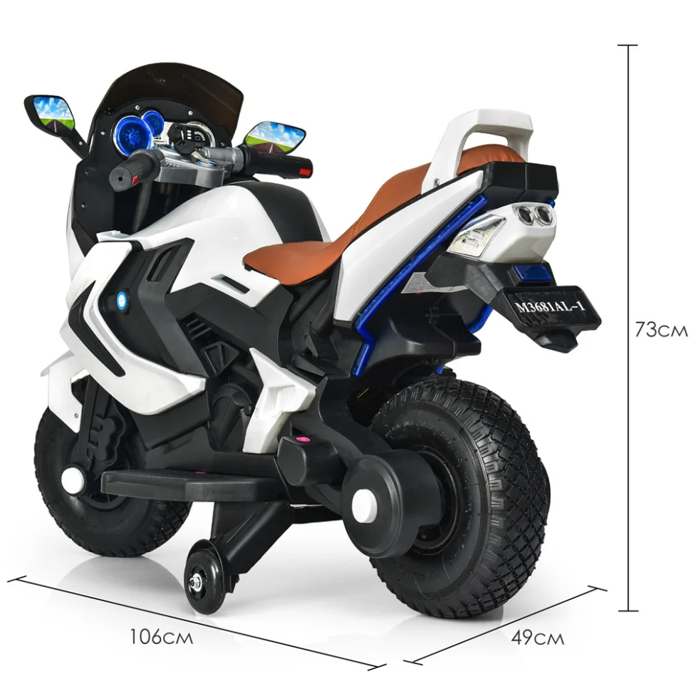 Дитячий електромобіль Мотоцикл Bambi Racer M 3681AL-1 до 60 кг