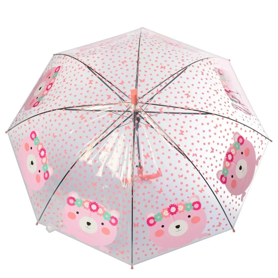 УЦІНКА! Парасолька дитяча в горошок Bambi MK 4145(Pink)-UC зі свистком