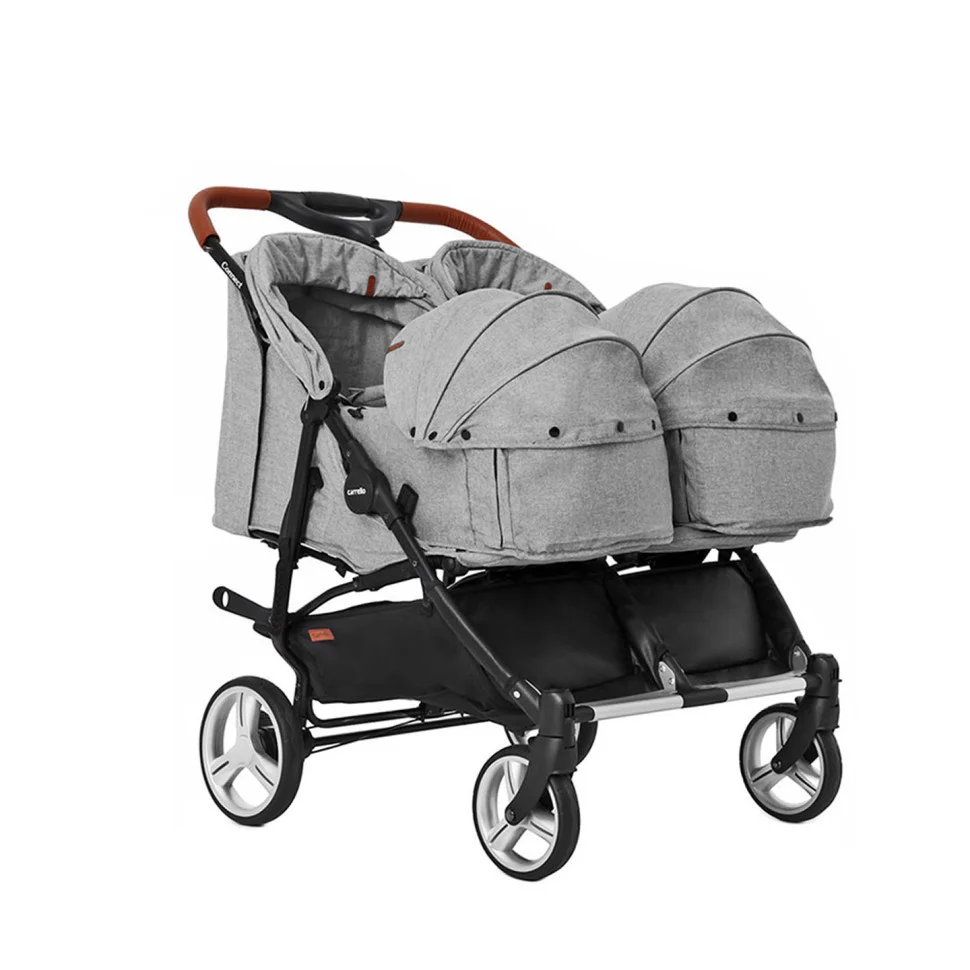 Коляска універсальна CARRELLO Connect CRL-5502/1 Rock Gray для двійні