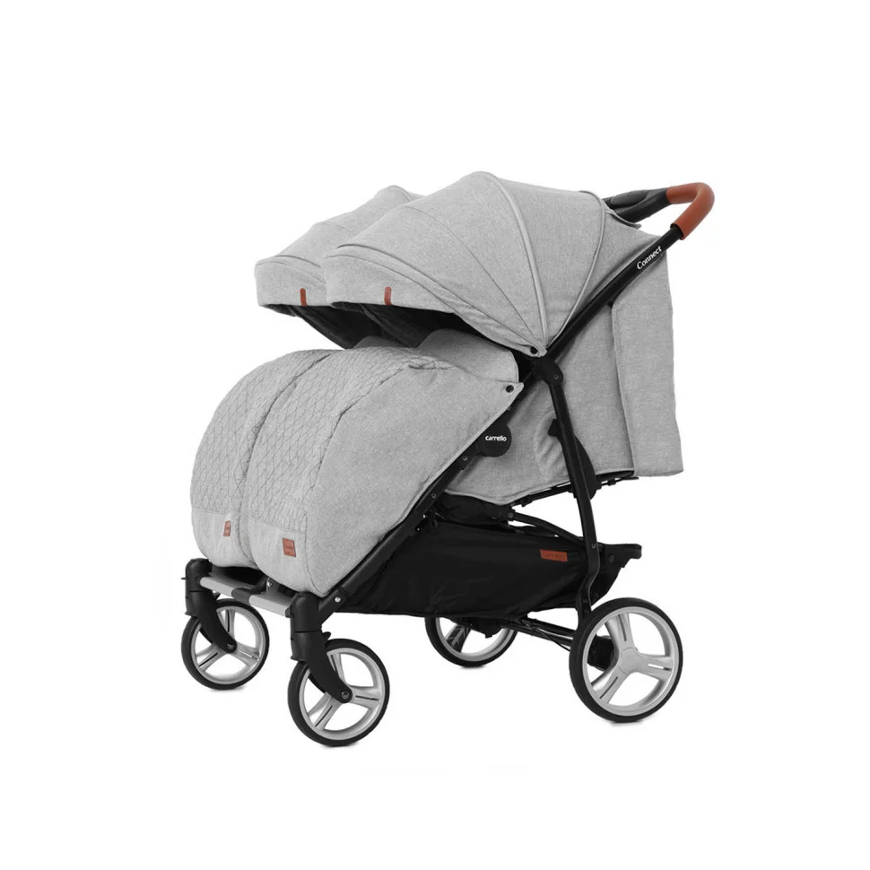 Коляска універсальна CARRELLO Connect CRL-5502/1 Rock Gray для двійні