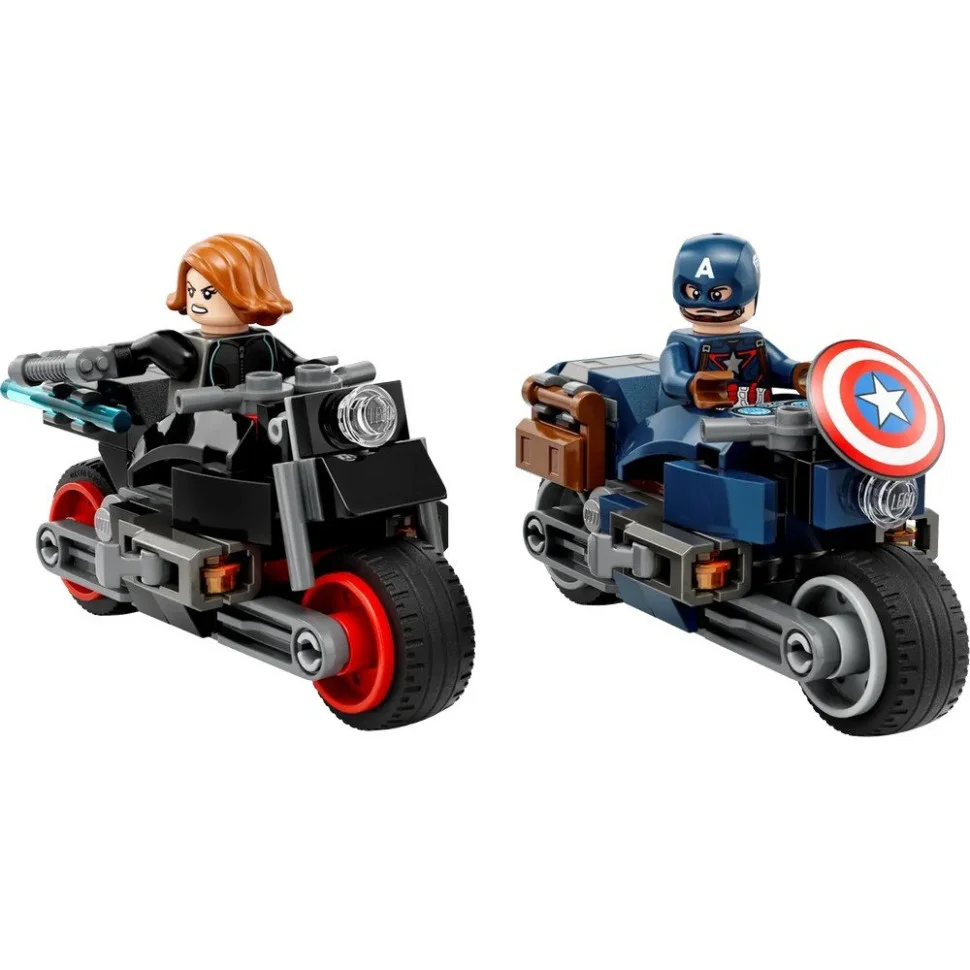 Конструктор Мотоциклы Черной Вдовы и Капитана Америки LEGO 76260, 130 деталей