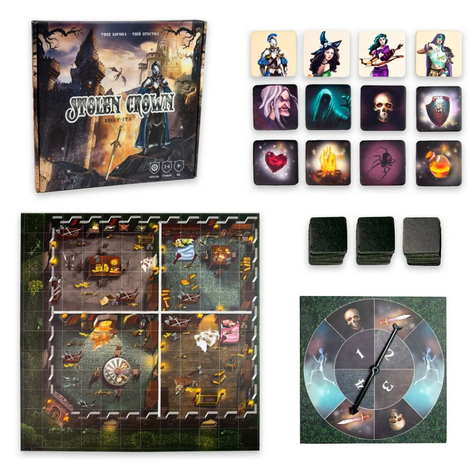 Настольная игра Stolen Crown Strateg 30811 рулетка со стрелкой, игровое поле