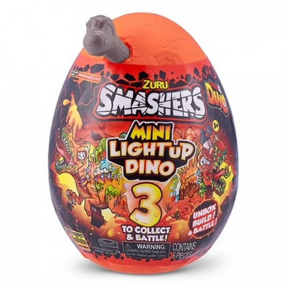 Ігровий набір SMASHERS 7473D, Light-Up Dino Mini з аксесуарами-D (серія 4)