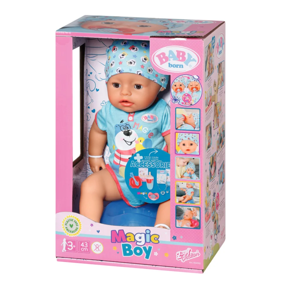 Кукла-пупс Очаровательный мальчик Baby Born 834992, 43 см, с аксессуарами