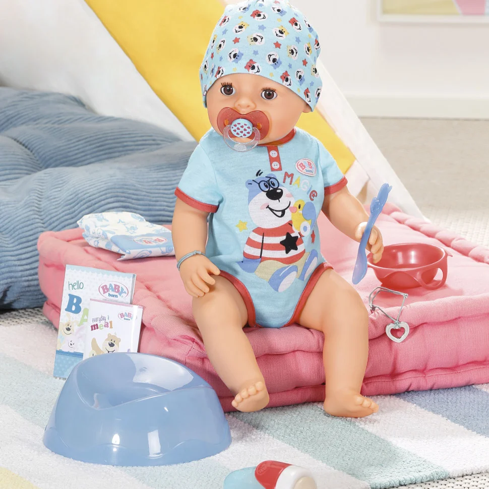 Кукла-пупс Очаровательный мальчик Baby Born 834992, 43 см, с аксессуарами