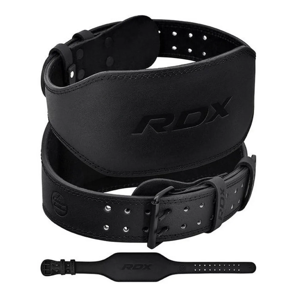 Пояс для важкої атлетики 6 RDX Inc Limited WBS-6FB-S, шкіряний, Black, S