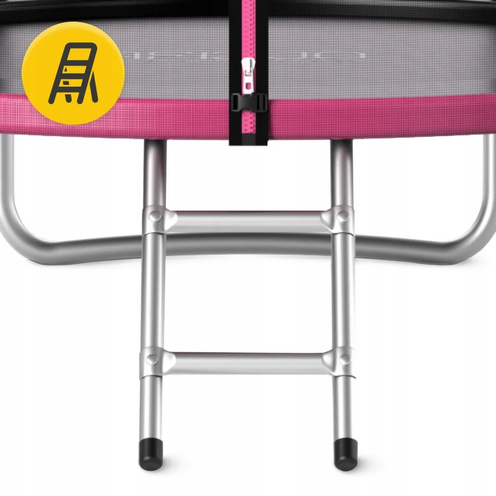 Батут с внутренней сеткой Classic 4FIZJO P-5907739314536 Black/Pink 8FT 252 см