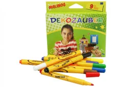 Фломастеры для декорирования нестираемые MALINOS Dekozauber 9 (8+1) шт MA-300034