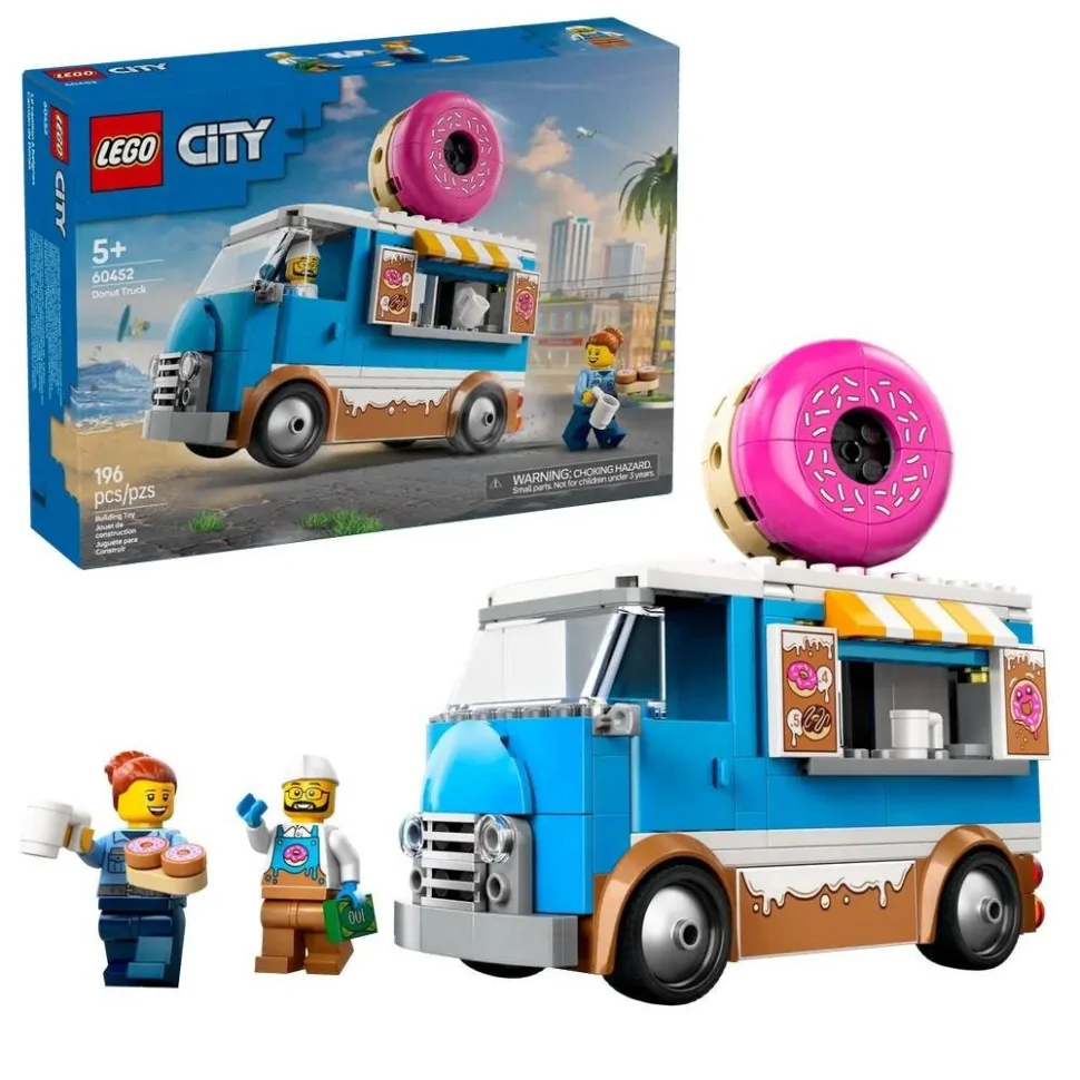 Конструктор Вантажівка з пончиками LEGO 60452, 196 деталей