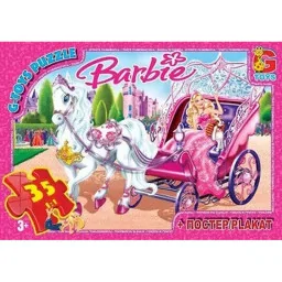 Пазл детский "Barbie" G-Toys BA006 постер, 35 элементов