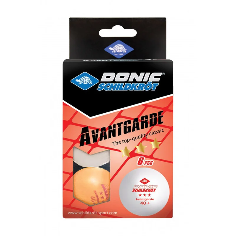 Мячи для настольного тенниса 6 шт 3-Star Avantgarde Donic-Schildkrot 608530 White