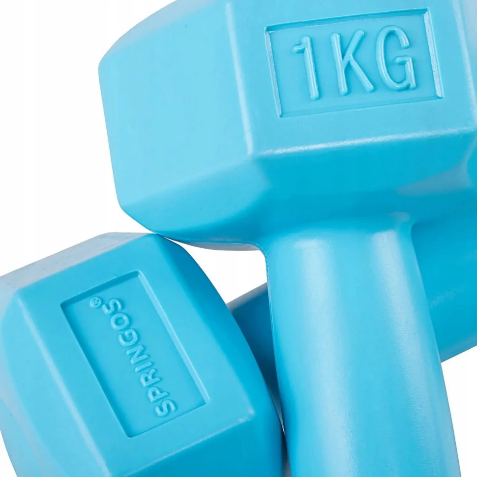 Гантелі литі Hex Springos FA1030, 2 x 1 кг, 2 x 1 кг 