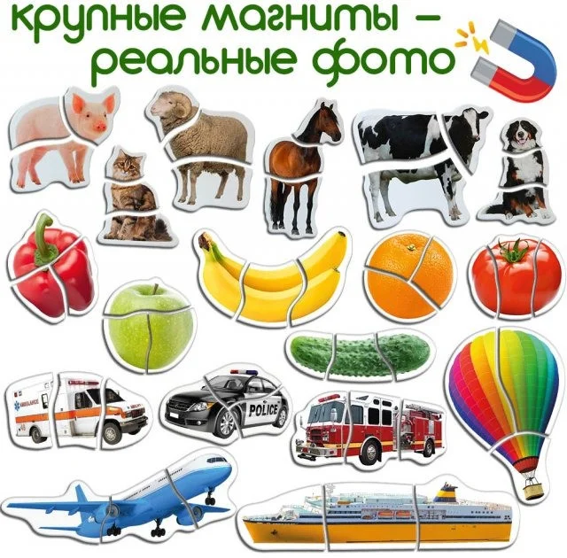 Набір магнітних пазлів 