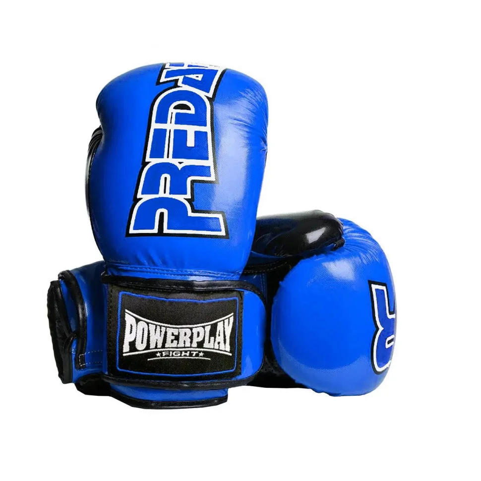 Боксерские перчатки Predator PowerPlay PP_3017_12oz_Blue, Синие карбон 12 унций