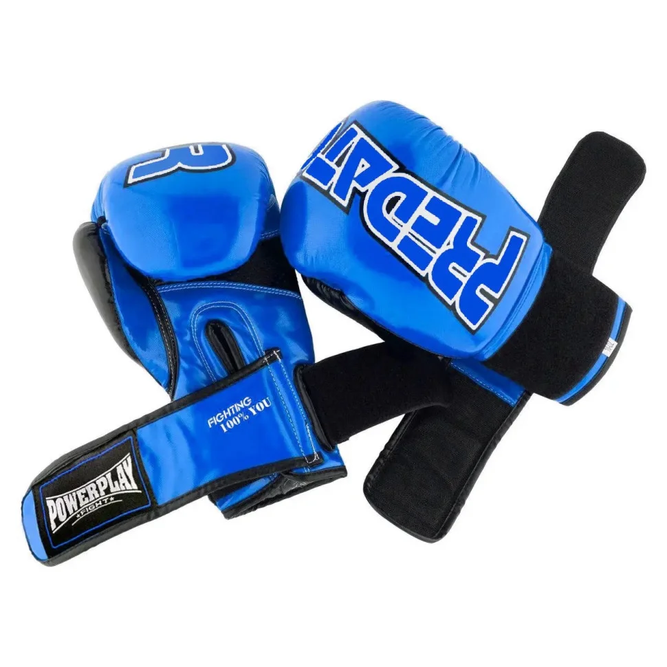 Боксерские перчатки Predator PowerPlay PP_3017_12oz_Blue, Синие карбон 12 унций
