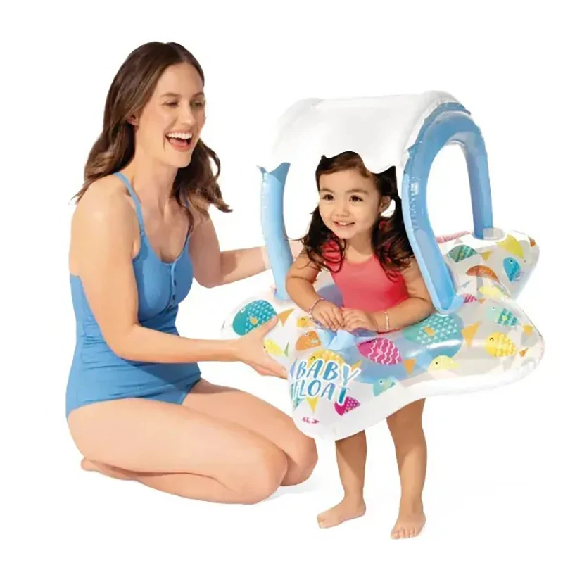 Дитячий надувний пліт Зірочка Intex 56573(Blue) розмір 81 x 79 см
