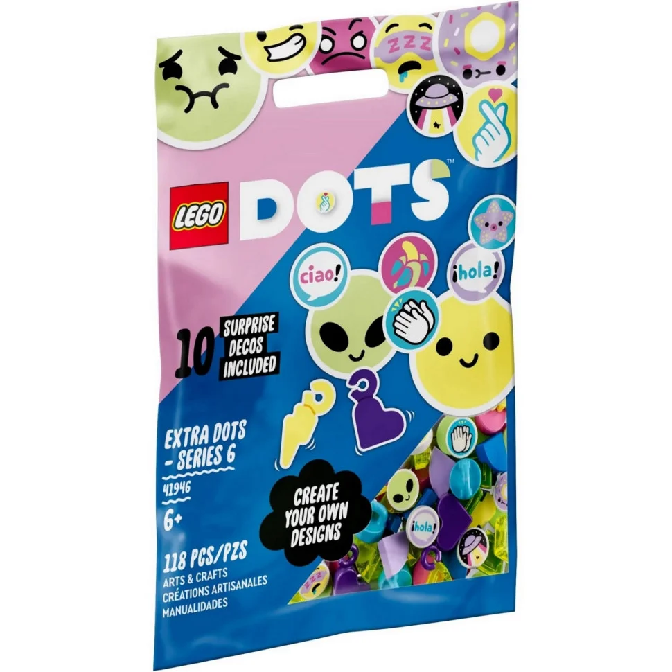 Конструктор LEGO DOTS Дополнительные элементы DOTS — выпуск 6 41946
