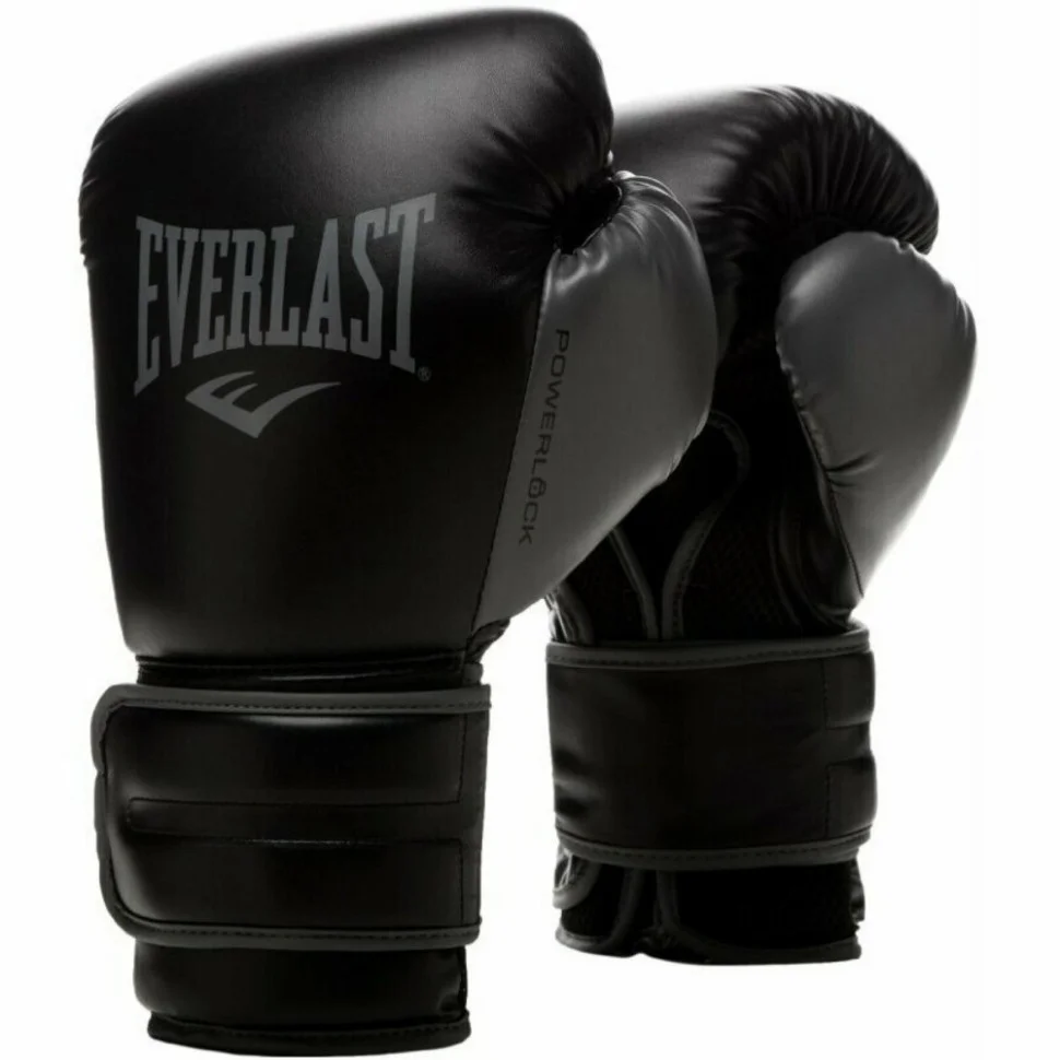 Боксерские перчатки POWERLOCK TRAINING GLOVES Everlast 870310-70-816 черно-серый 16 унций