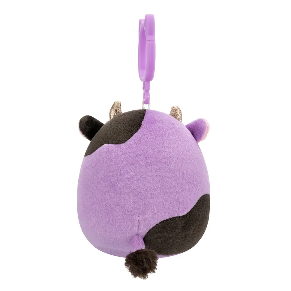 Мягкая игрушка на клипсе Коровка Олекси Squishmallows SQCP00463, 9 см