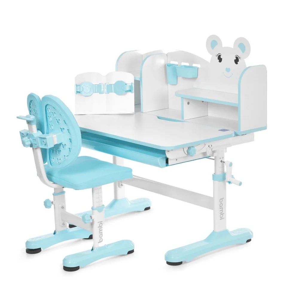 Детская Парта Bambi M 5800-4 синий, со стульчиком