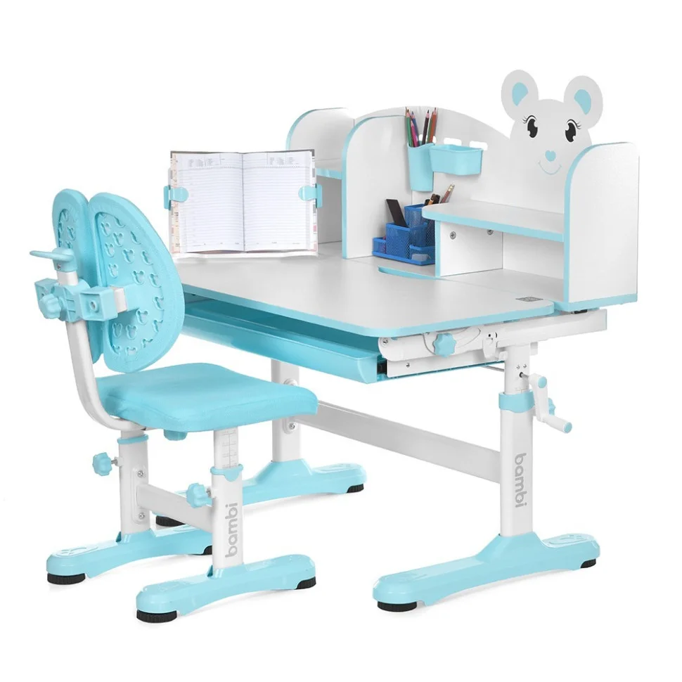 Детская Парта Bambi M 5800-4 синий, со стульчиком