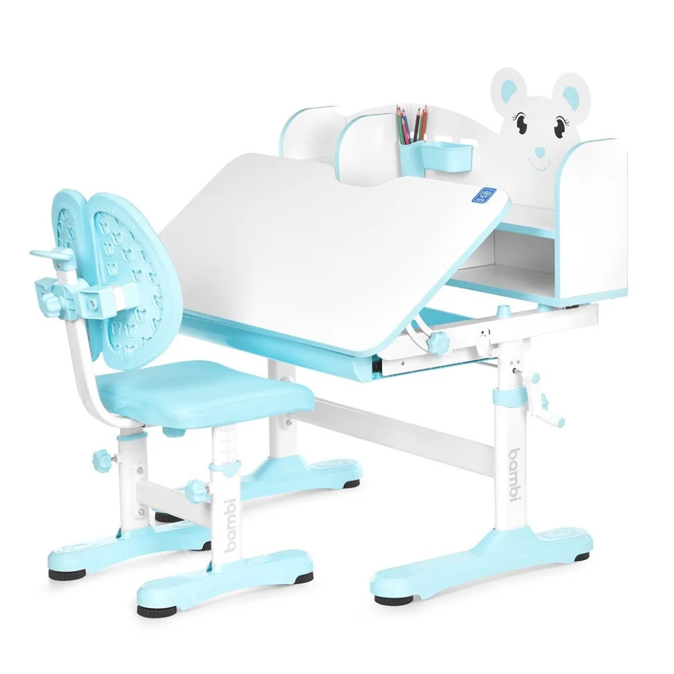 Детская Парта Bambi M 5800-4 синий, со стульчиком
