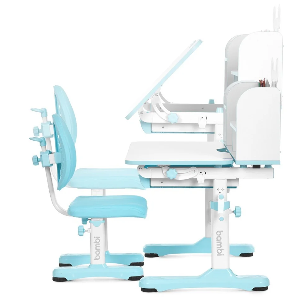 Детская Парта Bambi M 5800-4 синий, со стульчиком
