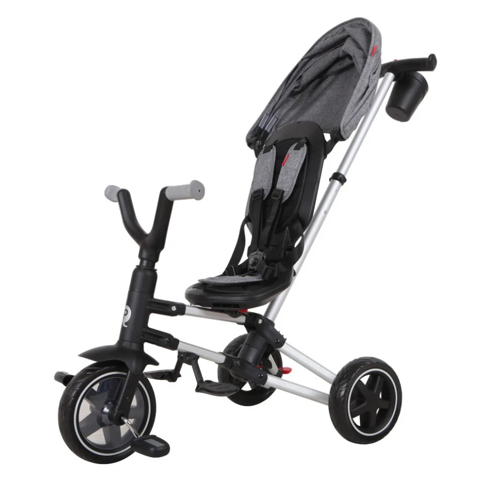 Велосипед триколісний дитячий Qplay S700-6NovaEvaGrey складаний