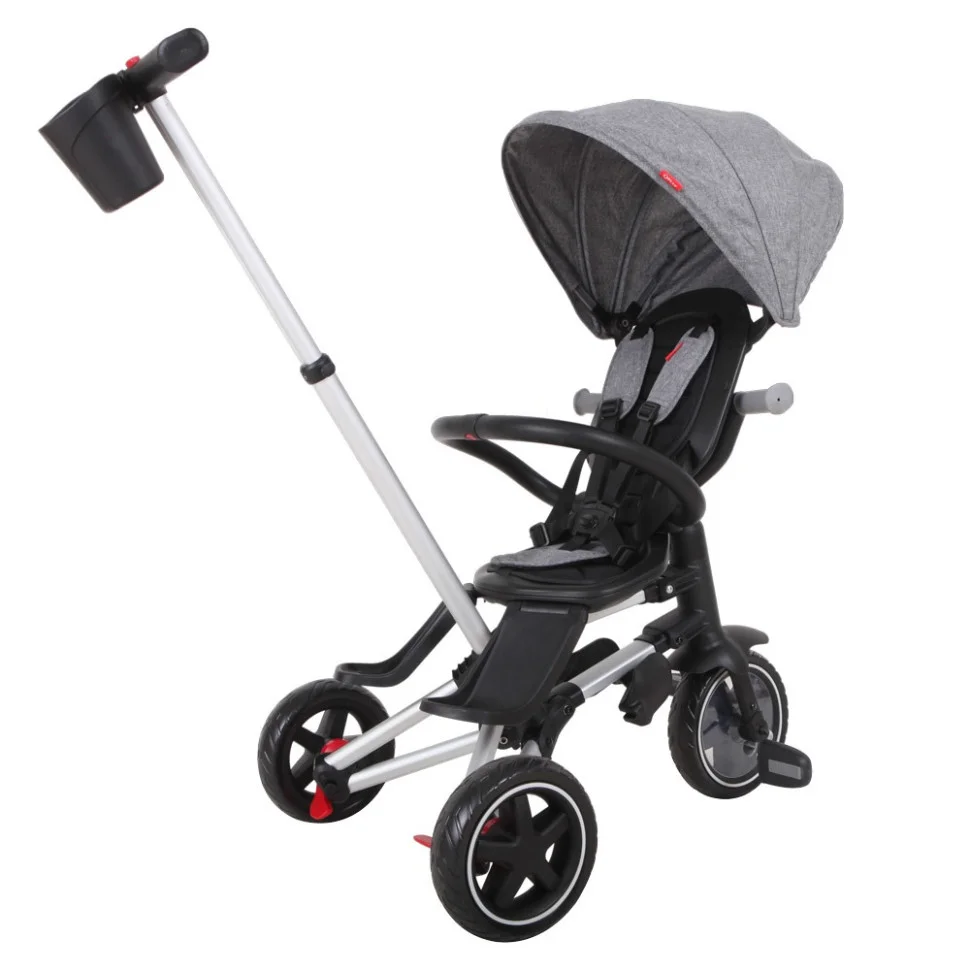 Велосипед триколісний дитячий Qplay S700-6NovaEvaGrey складаний