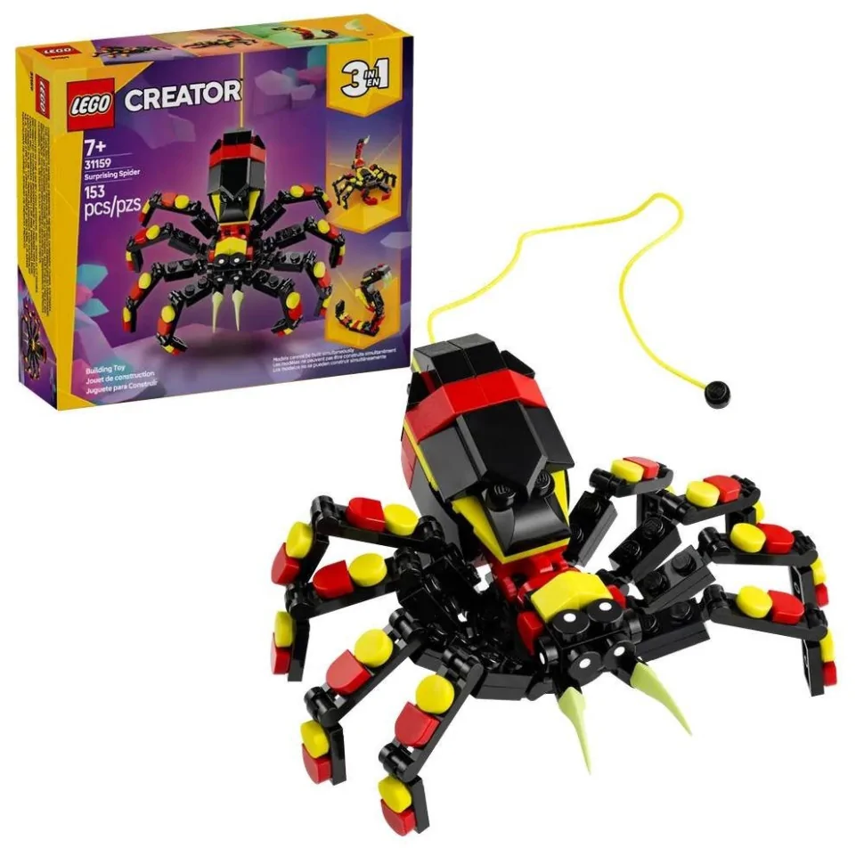 Конструктор Дикі тварини: Дивовижний павук LEGO 31159, 153 деталі
