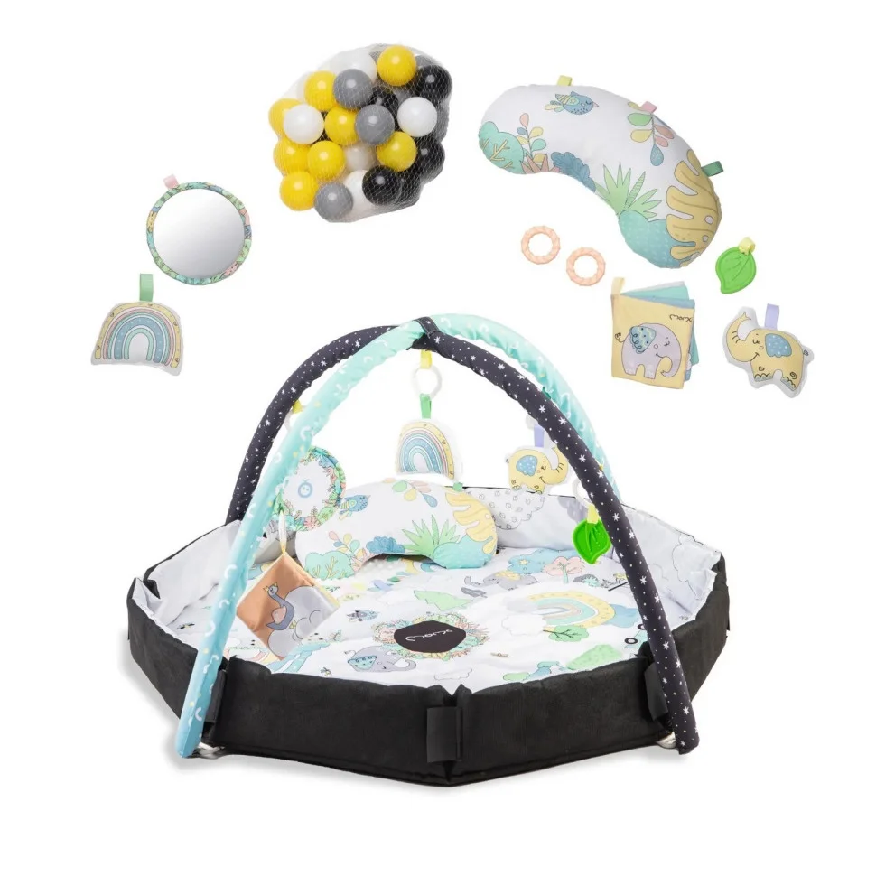 Дитячий розвиваючий килимок MoMi Day&Night MAED00016 з кульками