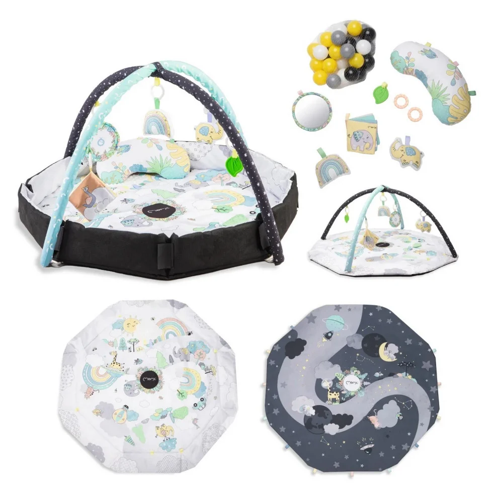 Дитячий розвиваючий килимок MoMi Day&Night MAED00016 з кульками