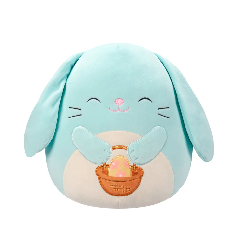 Мягкая игрушка Зайчик Ксин с корзинкой Squishmallows SQER00823, 19 см