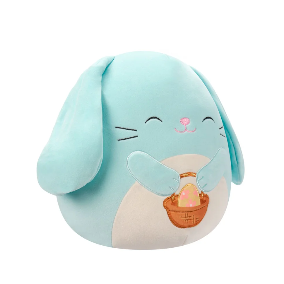 Мягкая игрушка Зайчик Ксин с корзинкой Squishmallows SQER00823, 19 см